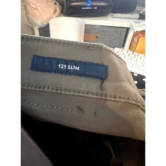 Lucky Brand Pants 121 Slim‎ Straight Chino Brown Khaki Size 36 x 32 - Picture 11 of 14